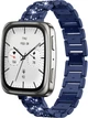 Металевий браслет Glam для Amazfit Active 2 (Square) Blue (42154-28) - зображення 1