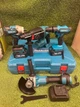 Набір акумуляторного інструменту Makita 4в1 48V з двома АКБ 6.0Ah у кейсі (шурупокрут, перфоратор, болгарка, гайковерт) - зображення 1