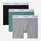 Набор трусов боксеров мужских хлопковых Calvin Klein NB4394 (Shoreline-Grey Heather-Lively Teal) M 3 шт Микс (196807918881) - изображение 1