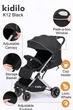 Коляска прогулянкова Kidilo K12 Black (1171379) (Kidilo K12 black) - зображення 2