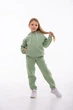 Детский спортивный утепленный костюм Kindamor Warm Autumn Olive для девочки, флис 134 см оливковый - изображение 1