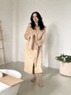 Халат унисекс с капюшоном Cuddle бежевый 2XL/3XL - изображение 3
