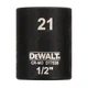 Головка торцева ударна "IMPACT" DeWALT, коротка, 1/2" х 21 мм, шестигранна (DT7539) - зображення 1