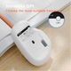 Миша бездротова INPHIC M1 з підключенням USB 2.4ГГц, акумулятором, 2400 DPI, срібло - зображення 3