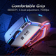 Миша ігрова дротова INPHIC W2-II з регульованою RGB підсвіткою та 8800 DPI, для геймерів, сірий - зображення 5