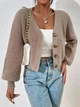 Кардиган AO405 Бежевый Oversize S-L - изображение 2