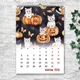 Календар настінний перекидний Коты акварель 13 аркушів ENTERSTORE 42х29.7 см (ART 250198) - зображення 12