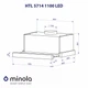 Мощная вытяжка кухонная Minola HTL 5714 BL 1100 LED, черная телескопическая вытяжка на кухню - изображение 2