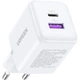 Зарядний пристрій Ugreen X516 2xUSB 30W (USB-A + USB-C) White (65015) - зображення 2