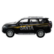 Іграшкова машинка металева Toyota Land Cruiser Prado Автопром Тойота джип 1:24, чорна, 20*7*8 см, (68270) - зображення 7