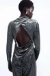 Сукня жіноча COS open-back velvet midi dress 1205117002 S Сірий - изображение 3