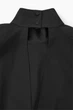 Блуза жіноча COS power-shoulder open-back waisted top 1202460001 34 Чорний - изображение 7