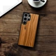 Накладка SkinBacker Wood для Samsung Galaxy S24 Ultra Римская оливка (80169) - зображення 4