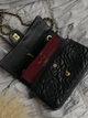 Сумка женская клатч через плечо Chanel Classic Double Flap Bag Camellia PREMIUM Шанель черный золото MDR - изображение 7