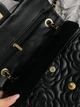 Сумка женская клатч через плечо Chanel Classic Double Flap Bag Camellia PREMIUM Шанель черный золото MDR - изображение 8