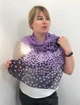 Женский шарф платок в горох Confetti 150см*49см темно-синий - изображение 7