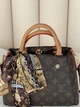 Сумка Louis Vuitton Braided Handle Montaigne Handbag Monogram mini коричневый клатч Луи Виттон MDR - изображение 6