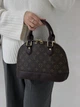 Жіноча сумка Louis Vuitton Alma BB коричневий через плечі Луї Віттон Альма MDR - зображення 2
