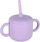 Zestaw naczyń dla dzieci Kik silikonowe misiek fioletowy  8 szt (5903039767928) - obraz 4