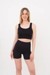 Шорты женские бесшовные в рубчик с моделирующим швом Giulia SHORTS RIB SHAPE L/XL Black спортивные эластичные велосипедки - изображение 5