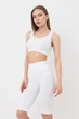 Женские велосипедки в рубчик Giulia TRACKS RIB one size White-white, легинсы, спортивные - изображение 3