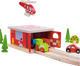 Drewniana stacja straży pożarnej Bigjigs Rail depo kolejowe (0691621092620) - obraz 4