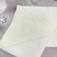 Махровая крыжма для крещения Елизавета 100х100 см молочная - изображение 3