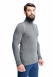 Мужской эластичный свитер на змейке SVTR. Серый 54 - изображение 2