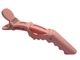 Зажим для волос «Крокодил» пластиковый (розовый) Zauber-manicure 06-092D-5 - изображение 6
