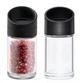 Набір ємностей 6шт для спецій і приправ Spice Jar Set на підставці, що крутиться, пластик чорний - зображення 3