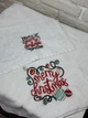 Новорічні рушники з вишивкою Merry Christmas ( лице 48х90 см + кухня 25х50 см) - зображення 3