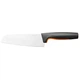 Кухонний ніж поварський Santoku Fiskars Functional Form, 16см, нержавіюча сталь, пластик, чорний - изображение 1