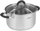 ARDESTO Кастрюля AGemini Salerno, скляна кришка, 4.7 л, сірі ручки з силіконом, нержавіюча сталь - зображення 1