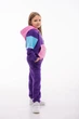 Детский спортивный утепленный костюм Kindamor Warm Beauty Purple для девочки, флис 140 см фиолетовый с розовым - изображение 2