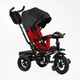 Детский трехколесный велосипед Best Trike 6088 F надувные/фара, с USB, пультом, родительской ручкой (Красно-черный) - изображение 1