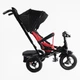 Детский трехколесный велосипед Best Trike 6088 F надувные/фара, с USB, пультом, родительской ручкой (Красно-черный) - изображение 3