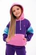 Детский спортивный утепленный костюм Kindamor Warm Beauty Purple для девочки, флис 140 см фиолетовый с розовым - изображение 8