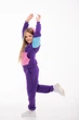 Детский спортивный утепленный костюм Kindamor Warm Beauty Purple для девочки, флис 140 см фиолетовый с розовым - изображение 13