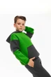 Детский спортивный утепленный костюм Kindamor Active Heat Grey/Green, флис для мальчика 128 см серый с зеленым - изображение 6