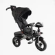 Дитячий триколісний велосипед Best Trike 6088 F надувні/фара, з USB, пультом, батьківською ручкою (Черный) - зображення 1