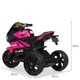 Дитячий електромотоцикл 3 колісний 50W Bambi Yamaha M 4135EL (Рожевий) - зображення 5