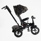 Детский трехколесный велосипед Best Trike 6088 F надувные/фара, с USB, пультом, родительской ручкой (Золотистый) - изображение 5