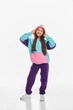 Детский спортивный утепленный костюм Kindamor Snug Princess Purple/Blue, флис для девочки 122 см фиолетовый с голубым - изображение 1