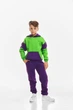 Детский спортивный утепленный костюм Kindamor Active Heat Purple/Green, флис для мальчика 116 см фиолетовый с зеленым - изображение 1
