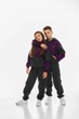Дитячий спортивний утеплений костюм Kindamor Active Heat Grey/Purple, фліс для дівчинки 128 см сірий з фіолетовим - зображення 8