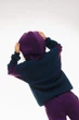 Дитячий спортивний утеплений костюм Kindamor Active Heat Purple/Blue, фліс для дівчинки 128 см фіолетовий з синім - зображення 7
