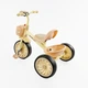 Детский трехколесный велосипед без ручки Best Trike BS с плетеной корзиной и фарой (Желтый) - изображение 3