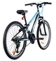 Велосипед горный подростковый Crossride Shark 24 дюйма, рама 11" (Черно-голубой) - изображение 3