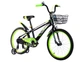 Детский велосипед 20 дюймов Crossride Brix с корзиной (Черно-зелений) - изображение 2