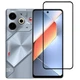 Защитное стекло LUX для Tecno POVA 6 Neo (LI6) полная проклейка черный - изображение 1